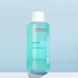 ProtoClinical k-beauty [Cell Fusion C] Low pH pHarrier Toner 300ml single upright teal toner bottle centered on a pale blue background with a darker horizontal band