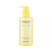 ProtoClinical k-beauty pale yellow beauty graphic with a soft beige center and dark side shapes.