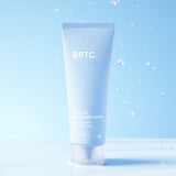 ProtoClinical k-beauty BRTC Skin Lab Hyalinger Cream 60ml single upright blue and white cream package centered on a light blue background.
