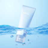 ProtoClinical k-beauty BRTC Skin Lab Hyalinger Cream 60ml single upright blue and white cream package centered on a pale blue background.