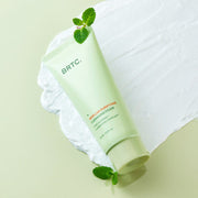 ProtoClinical k-beauty BRTC Skin Lab Purifying Cleansing Foam 100ml single upright pale green cleansing foam package centered on a light background with soft lavender side tones.