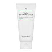 ProtoClinical k-beauty MEDICUBE: Red Foam Cleanser (120ml) square product graphic with a single cleanser package on a white background