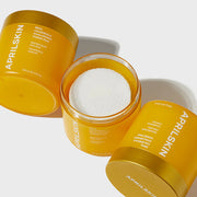 APRILSKIN Calendula PHA Hyaluronic Toner Pads 140g by ProtoClinical shown with front-facing toner pad packaging on a simple background for a k-beauty skincare routine.