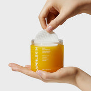 APRILSKIN Calendula PHA Hyaluronic Toner Pads 140g by ProtoClinical shown in a neat product presentation highlighting the toner pad packaging for a k-beauty skincare routine.