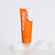 APRILSKIN Carrotene Acne Foam Cleanser 120ml by ProtoClinical presented in a branded product detail layout with cleanser packaging elements for a k-beauty skincare routine.