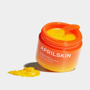 APRILSKIN Carrotene IPMP Hydromelt Cleansing Balm 90ml by ProtoClinical shown in a product-focused skincare image with the cleansing balm packaging for a k-beauty cleansing routine.