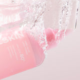 APRILSKIN Pink Aloe Vitamin C Soothing & Brightening Toner 250ml by ProtoClinical displayed in a neat product composition highlighting the bottle design for a k-beauty skincare routine.