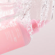 APRILSKIN Pink Aloe Vitamin C Soothing & Brightening Toner 250ml by ProtoClinical displayed in a neat product composition highlighting the bottle design for a k-beauty skincare routine.