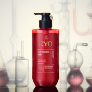 ProtoClinical k-beauty Ryo Damage Care & Nourishing Shampoo 480ml single shampoo bottle with a printed label on a clean white background