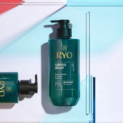 ProtoClinical k-beauty Ryo Deep Cleansing & Cooling Shampoo 480ml single front-facing shampoo bottle on a clean white background with a printed label