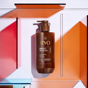 Ryo Hair Strenghten & Volume Conditioner 480ml by ProtoClinical presented in a retail-style conditioner bottle shot on a clean white background, highlighting the product label for a k-beauty hair care routine.