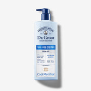 ProtoClinical k-beauty Dr.Groot Scalp Solution Shampoo Cool Menthol 700ml single upright shampoo bottle silhouette centered on a light background.