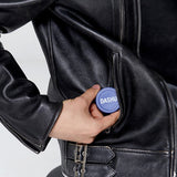 ProtoClinical k-beauty DASHU For Men Premium Ultra Holding Power Wax 15ml single round wax jar centered in a square product shot with deep blue and charcoal tones on a light background.