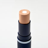 ProtoClinical k-beauty slim beige and gray beauty product silhouette centered on an off-white background.