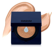ProtoClinical k-beauty Dashu Men’s Aqua Matte BB Cushion 11g single dark navy square cushion compact centered on a soft beige and blue background