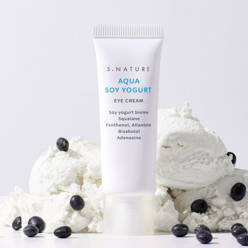 ProtoClinical k-beauty S.NATURE Aqua Soy Yogurt Eye Cream 25g single eye cream package shown upright on a clean light background