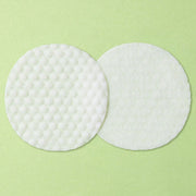 ProtoClinical k-beauty WELLAGE Real Cica Calming Big Embo Toner Pad 70pads / 160ml green toner pad detail graphic with soft pale blocks and a centered layout