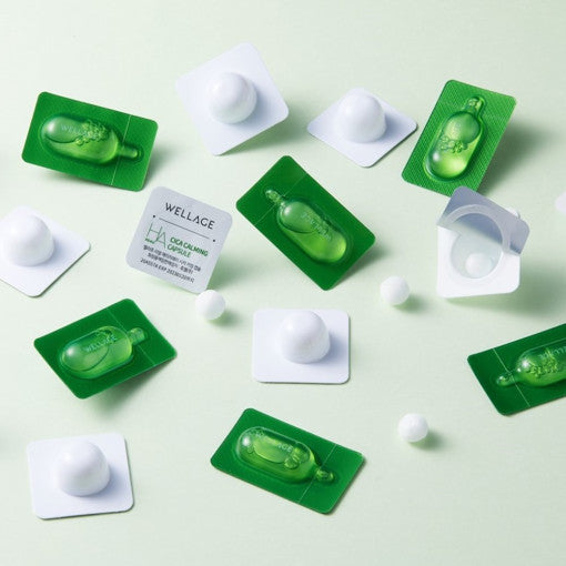 ProtoClinical k-beauty light green skincare product packaging on a white background.