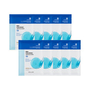 ProtoClinical k-beauty WELLAGE Real Hyaluronic Ampoule Mask Sheet 20ml X 10P square hyaluronic mask sheet package graphic with pale blue tones on a light background