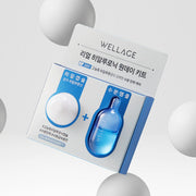 ProtoClinical k-beauty blue skincare product packaging on a light background.