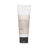 ProtoClinical k-beauty taupe vertical beauty product silhouette with soft blue and peach side accents on a light background.