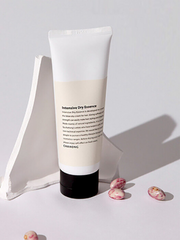 ProtoClinical k-beauty cool gray beauty graphic with a darker lower section on a light background.