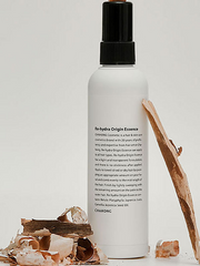 ProtoClinical k-beauty deep taupe beauty graphic with soft cream center panels on a light background.