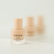 ProtoClinical k-beauty two beige beauty product silhouettes on a pale blue and cream background.