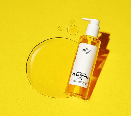 ProtoClinical k-beauty bright yellow beauty product silhouette on a warm yellow background.