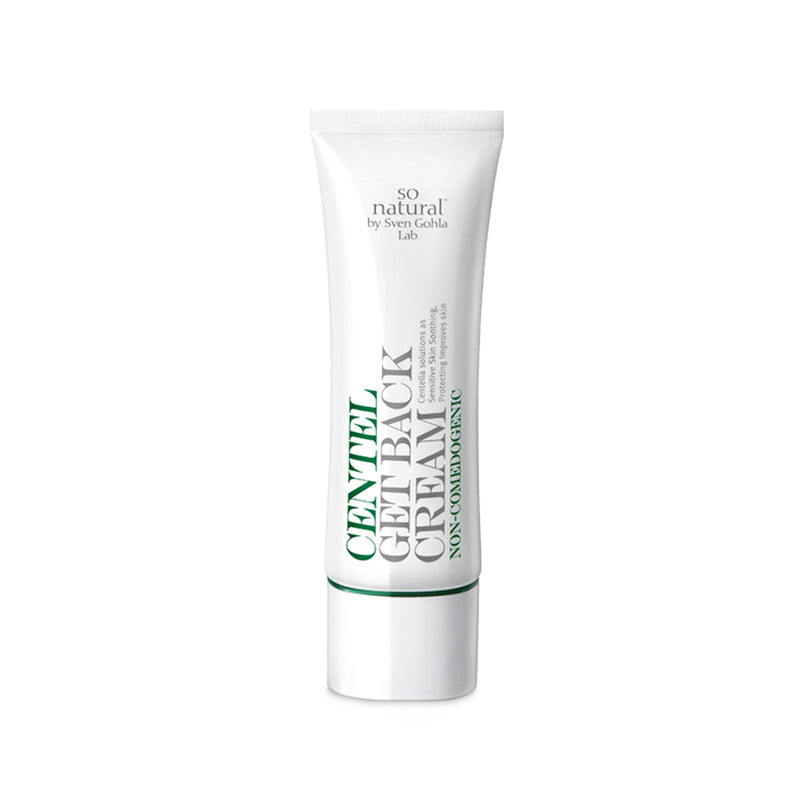 ProtoClinical k-beauty [so natural] Centel Get Back Cream 50ml shown as a single blue-gray bottle-style package centered on a white background