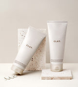 ProtoClinical k-beauty [so natural] Polar Clay Deep Clean Foam 150ml single upright cleansing foam package centered on a pale off-white background with a darker gray lower section