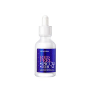 ProtoClinical k-beauty [so natural] Red Peel Spicule Serum 50ml shown as a single pale blue serum bottle with a dark round base on a white and cool blue striped background
