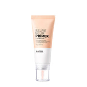 ProtoClinical k-beauty [so natural] Selfie Blur Primer 30ml single upright warm beige primer package centered on a white background with pale blue accents