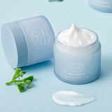 ProtoClinical k-beauty [so natural] So Vegan Ice Plant Water Cream 70ml single upright blue water cream package centered on a pale blue and white background