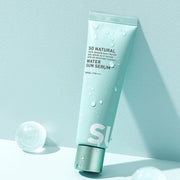 ProtoClinical k-beauty soft aqua beauty graphic with a deeper teal center on a pale background.