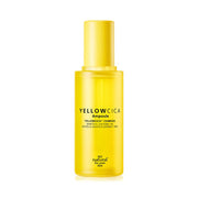 ProtoClinical k-beauty [so natural] Yellow Cica Ampoule 50ml shown as a single upright yellow bottle centered on a white background with pale blue side bands