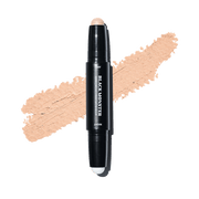 ProtoClinical k-beauty BLACK MONSTER Dark Circle Cover Day & Night single upright taupe gray package centered on a light background with warm beige side panels