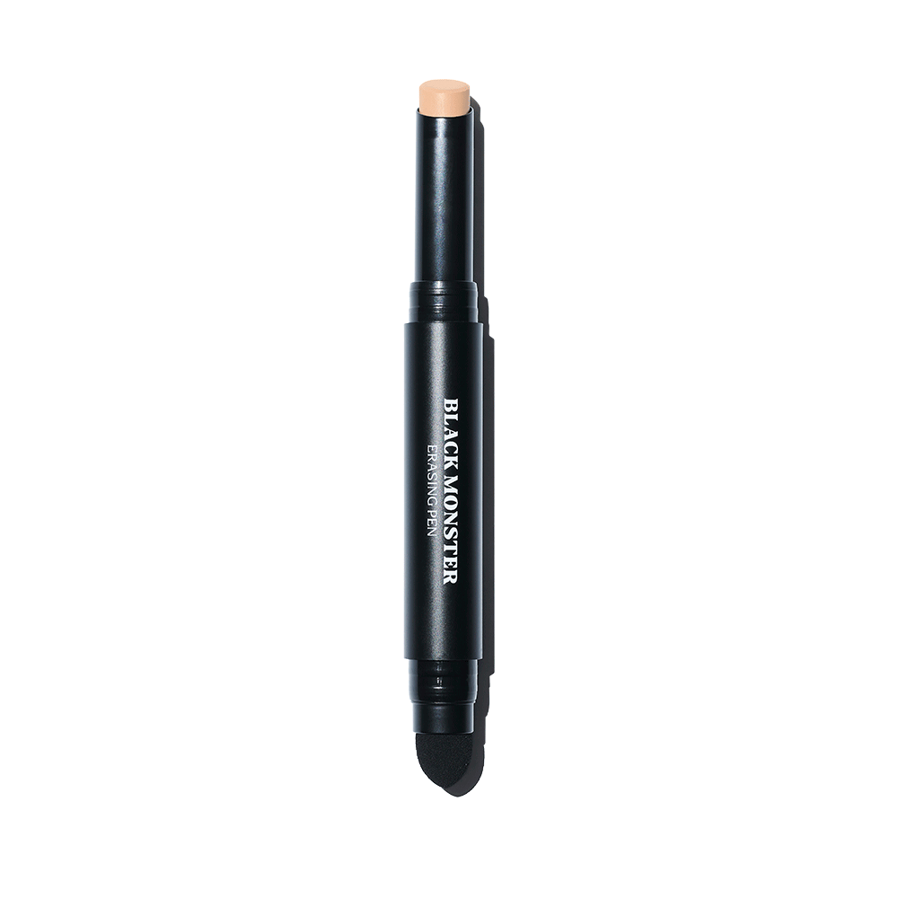 ProtoClinical k-beauty BLACK MONSTER Erasing Pen Concealer single upright gray concealer pen package centered on a white background