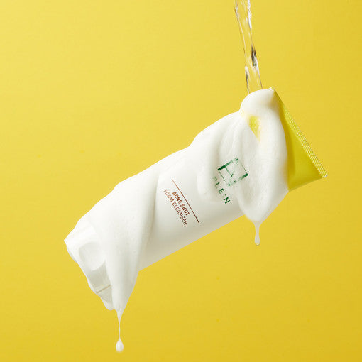 ProtoClinical k-beauty yellow beauty graphic with soft white highlights on a bright yellow background.