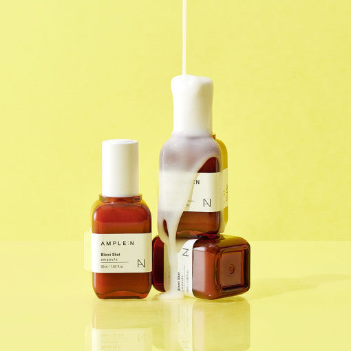 ProtoClinical k-beauty AMPLE:N Blemi Shot Ampoule 50ml single ampoule box packaging on a clean white background