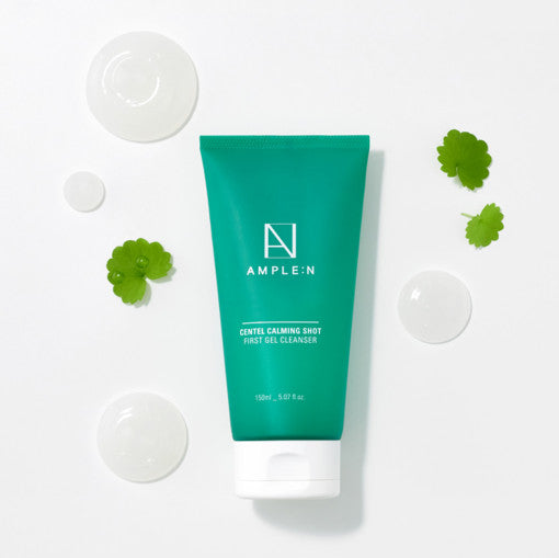 ProtoClinical k-beauty mint beauty product packaging with soft pink accents on a light background.