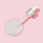 ProtoClinical k-beauty minimalist beauty graphic on a pale pink and cream background.