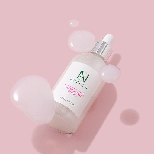 ProtoClinical k-beauty minimalist beauty graphic on a pale pink and cream background.
