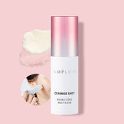 ProtoClinical k-beauty cosmetic packaging in soft pink tones on a light background.