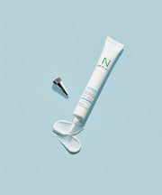 ProtoClinical k-beauty pale blue beauty graphic on a light background.