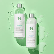AMPLE:N Hyaluron Shot Toner Jumbo 600ml by ProtoClinical shown in a product-focused jumbo toner image on a white background, highlighting the tall bottle and simple branded design for a k-beauty skincare routine.