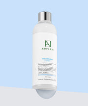 AMPLE:N Hyaluron Shot Toner Jumbo 600ml by ProtoClinical presented as a large hydration toner bottle with blue packaging details on a clean background for a k-beauty skincare routine.