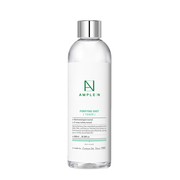AMPLE:N Purifying Toner Jumbo 600ml by ProtoClinical presented in a square product graphic with the jumbo toner bottle and blue hydration branding on a light background for a k-beauty skincare routine.