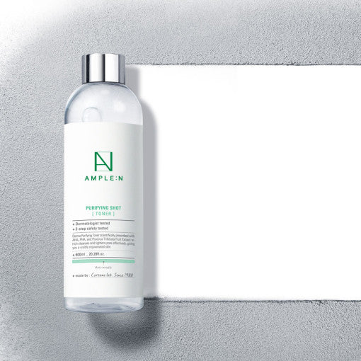 ProtoClinical k-beauty AMPLE:N Purifying Toner Jumbo 600ml front-facing jumbo toner bottle with visible label on a clean white background