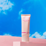 AMPLE:N Solar Shot Peach Tone Up Suncream 40ml by ProtoClinical shown with sunscreen packaging and label details on a clean background for a k-beauty skincare routine.
